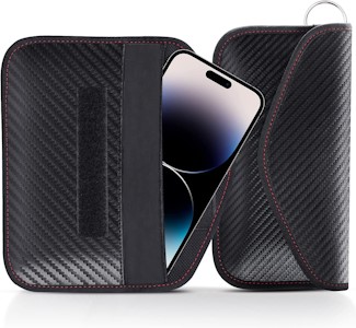 lanpard Keyless Go Schutz Autoschlüssel Faraday Bag 2X Groß Autoschlüssel Schutz Keyless RFID Funk Schlüssel Blocker Tasche Hülle