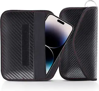 lanpard Keyless Go Schutz Autoschlüssel Faraday Bag 2X Groß Autoschlüssel Schutz Keyless RFID Funk Schlüssel Blocker Tasche Hülle