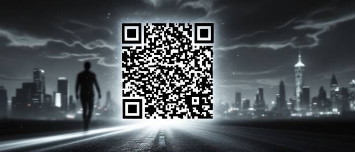 Ein QR-Code, der möglicherweise für einen Betrug verwendet wird.